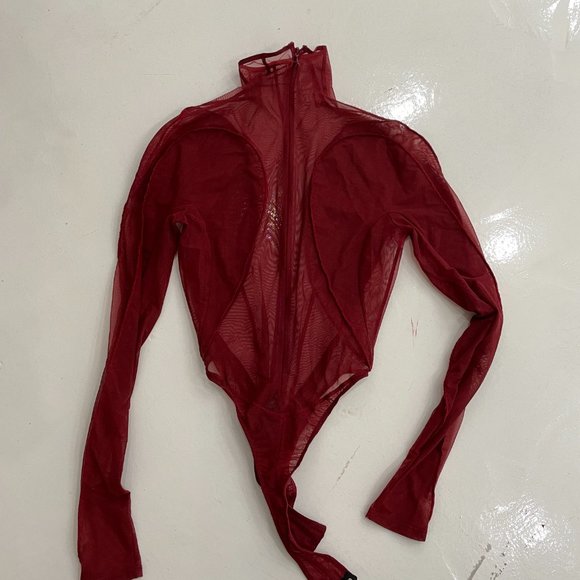 Mugler Long Sleeve Illusion Bodysuit - Picture 5 of 6